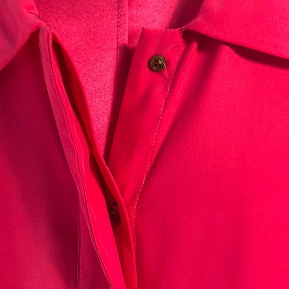 Elizabeth and James Pink Silk Blouse - Picture 5 of 7